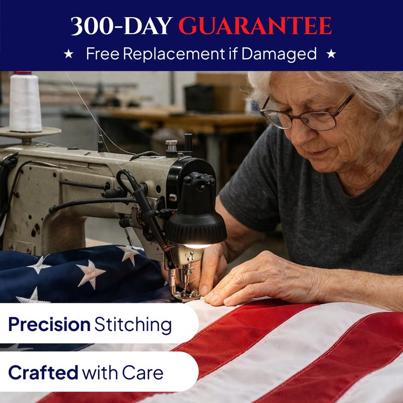 COMFY LIME Premium American Flags for Outside 3x5 â€“ Heavy Duty Nylon, Embroidered Stars & Sewn Stripes - Image 2
