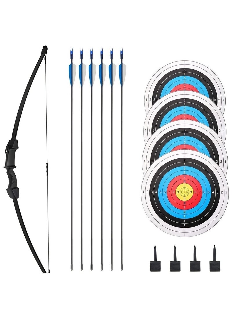 RUIYADA Kids Bow And Arrow Set, Upgraded Youth Bow And Arrow, Kids And Beginner Bow Practice Bow, With 6 Arrows And Accessories For Outdoor Practice Bow And Arrow Set, Sports/Game/Hunting Gifts  - Image 1