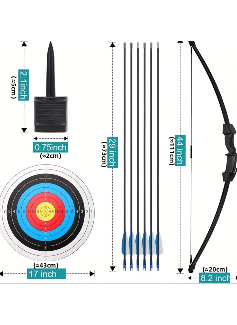 RUIYADA Kids Bow And Arrow Set, Upgraded Youth Bow And Arrow, Kids And Beginner Bow Practice Bow, With 6 Arrows And Accessories For Outdoor Practice Bow And Arrow Set, Sports/Game/Hunting Gifts  - Image 2