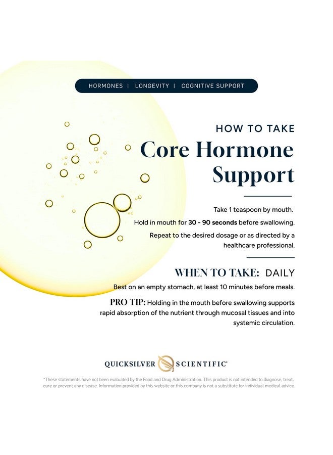 Quicksilver Scientific دعم هرموني أساسي من كويك سيلفر ساينتيفيك 3.88 أونصة سائلة (100 مل) - Image 4