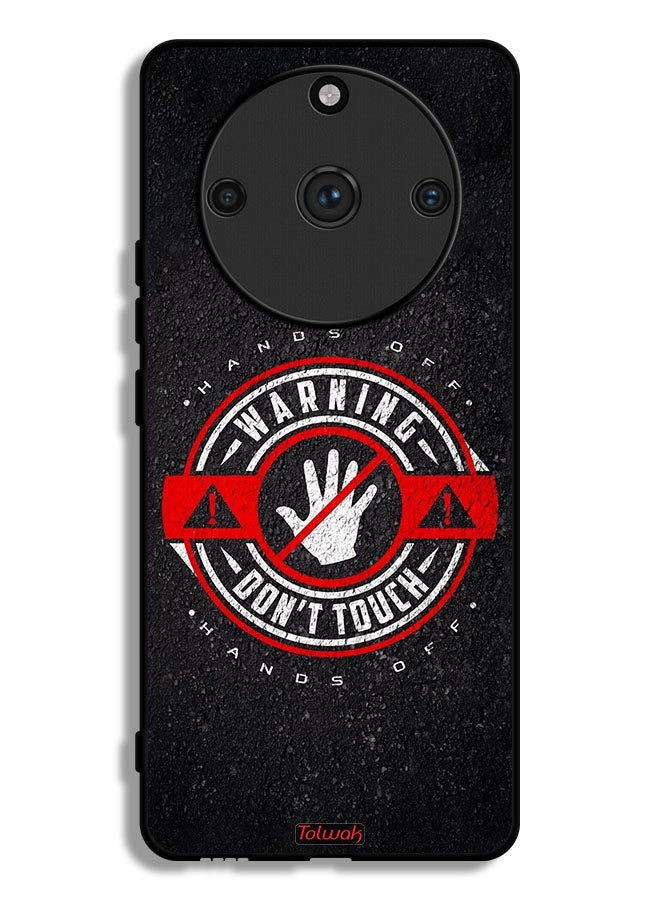 Tolwak Realme 11 Pro Plus Protective Case Cover Warning Do Not Touch - Image 1