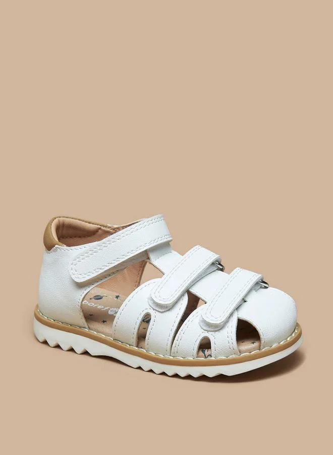 Barefeet Barefoot Textured Sandals with Hook and Loop Closure