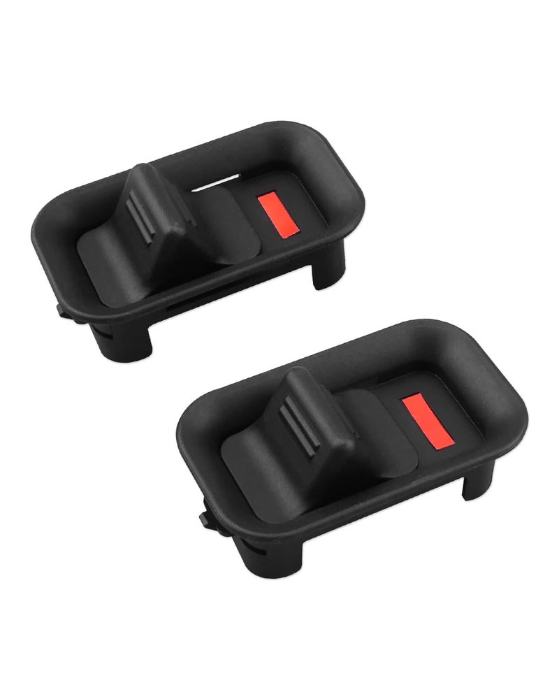 JUWEVAZU 75397 Door Lock Switch Fit for Cadillac Escalade ESV EXT Chevrolet Avalanche Silverado Classic Suburban Tahoe GMC Sierra Yukon SLT SLE XL Door Lock Front and Rear Knob Replace 15172121 2PCS