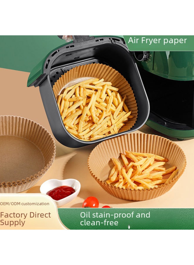 Air Fryer Special Oil Absorbing Baking Paper Round Kitchen Oil Resistant Baking Tray Paper Air Fryer Accessories-Specifications:Double-sided Anti-Fryer Paper Square 25 OPP Pack B- 939C - Image 2