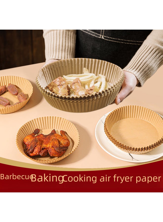 Air Fryer Special Oil Absorbing Baking Paper Round Kitchen Oil Resistant Baking Tray Paper Air Fryer Accessories-Specifications:Double-sided Anti-Fryer Paper Square 25 OPP Pack B- 939C - Image 5
