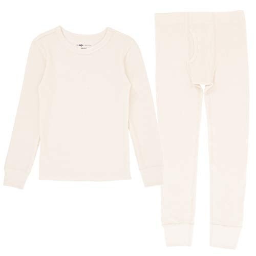 Fruit of the Loom boys Premium Thermal Waffle Underwear Base Layer Set, Natural, 4 5 US - Image 1