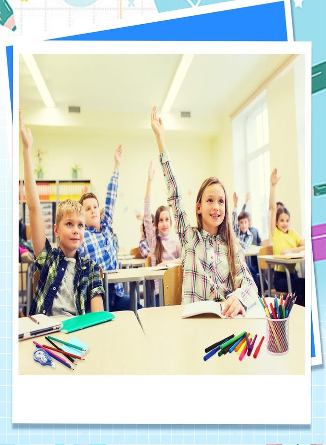 Gilprop 2 Sets Back to School Supplies Kit School Essentials Include Pencils Ballpoint Pens Notebooks Folders Sharpener Erasers Scissors Stapler Calculator Markers Highlighter for Middle High School - Image 5