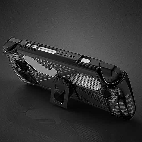 ENCASED Accessories Set for Asus ROG Ally Handheld Kickstand Case with Hardshell Carrying Bag and Tempered Glass Screen Protector Black - Image 3