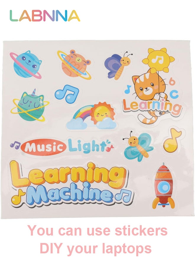 LABNNA Kids Learning Laptop, Plastic High Simulation Educational Toddler Learning Computer Toy with (Non Retractable Mouse) Electronic Toy,Educational Learning Computer Simulation Music Preschool Pretend Toys with Retractable Mouse for Early Learning, Blue - Image 5