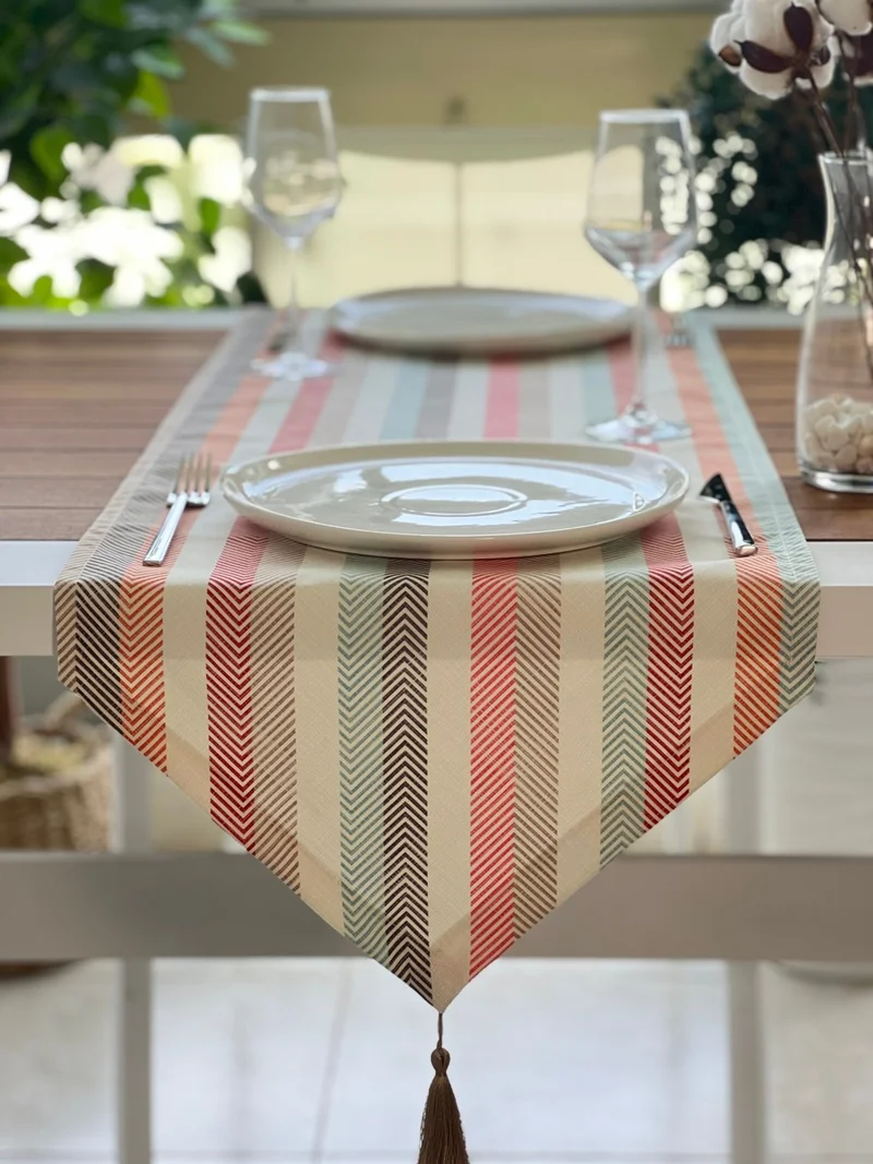Desenİzmir Pattern Izmir Pattern Pastel Patterned Runner Cover