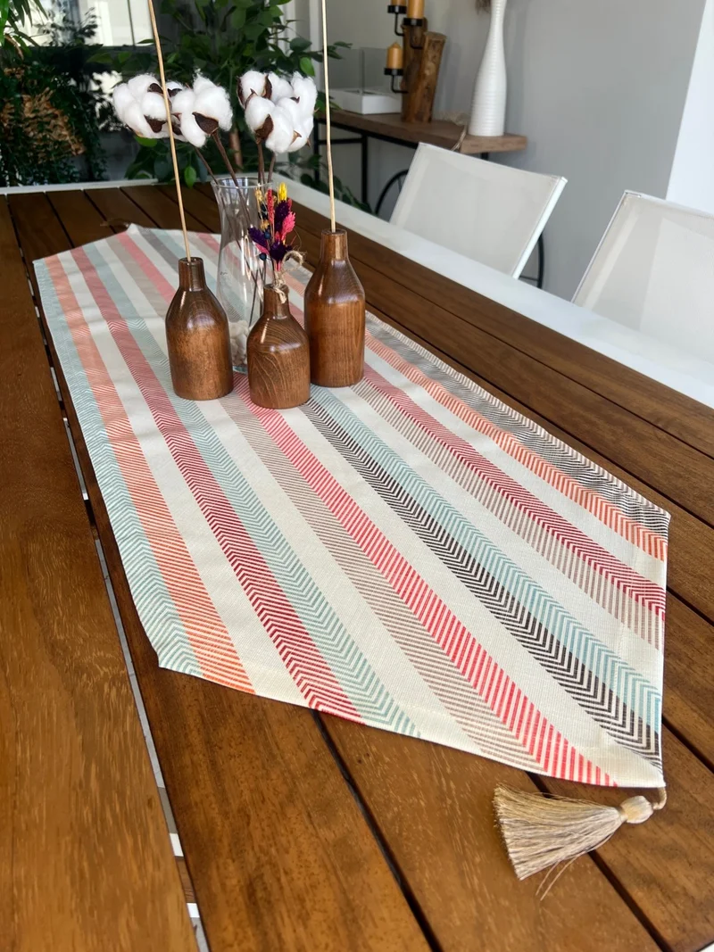 Desenİzmir Pattern Izmir Pattern Pastel Patterned Runner Cover