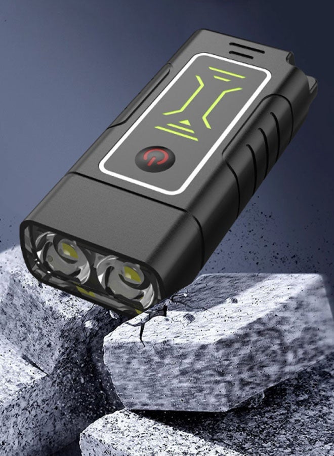 LED Flashlight Type-c Rechargeable Small Portable Tactical Pocket Torch With Magnet clip Waterproof Mini Lighting Tool. - Image 4