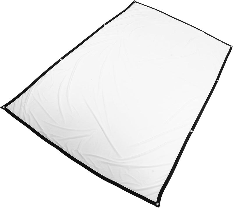 Healeved 100-inch 16:9 Portable Foldable Projector Screen Double Sided Outdoor and Indoor Home Theater Projection Curtain Soft Polyester Camping Movie Screen - Image 1