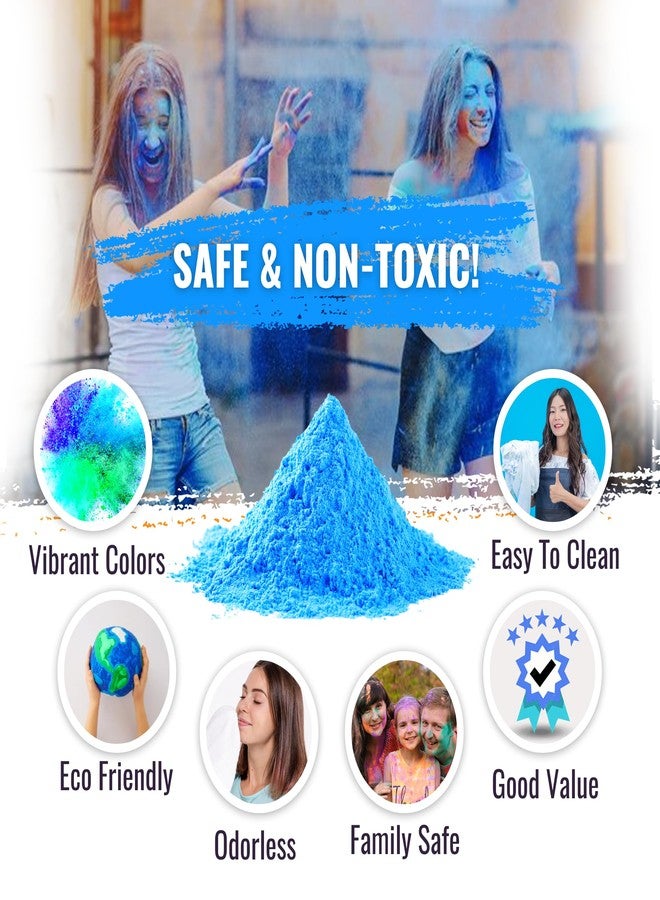 Color Blaze مسحوق كولور بليز للكشف عن جنس المولود - 10 أرطال من المسحوق الأزرق - للأولاد - يُستخدم في ألعاب إطلاق الألوان، وحرق إطارات السيارات، وعروض العادم، والرمي، وجلسات التصوير، والحفلات - عبوة من كيسين، كل كيس 5 أرطال - أزرق - Image 2