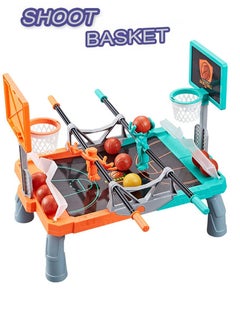 QUTOOB 2 Player Tabletop Basketball Game Foosball Table Game, Ideal For Adults Family Friends Couples and Kids - Sports Board Game For Office, Home, Gym, Schools and More, Best Gift For Boys, Girls  - Image 1