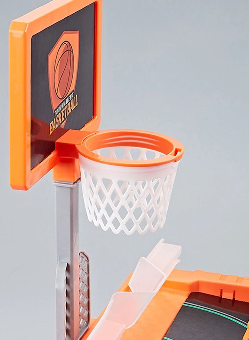 شووت لعبة كرة سلة وفوسبول صغيرة للعب 2 لاعبين | لعبة ممتعة داخلية وخارجية للأطفال والكبار والعائلات | ممتعة للمنزل، المكتب والحفلات - Image 4