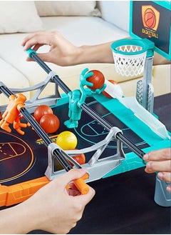 QUTOOB 2 Player Tabletop Basketball Game Foosball Table Game, Ideal For Adults Family Friends Couples and Kids - Sports Board Game For Office, Home, Gym, Schools and More, Best Gift For Boys, Girls  - Image 2