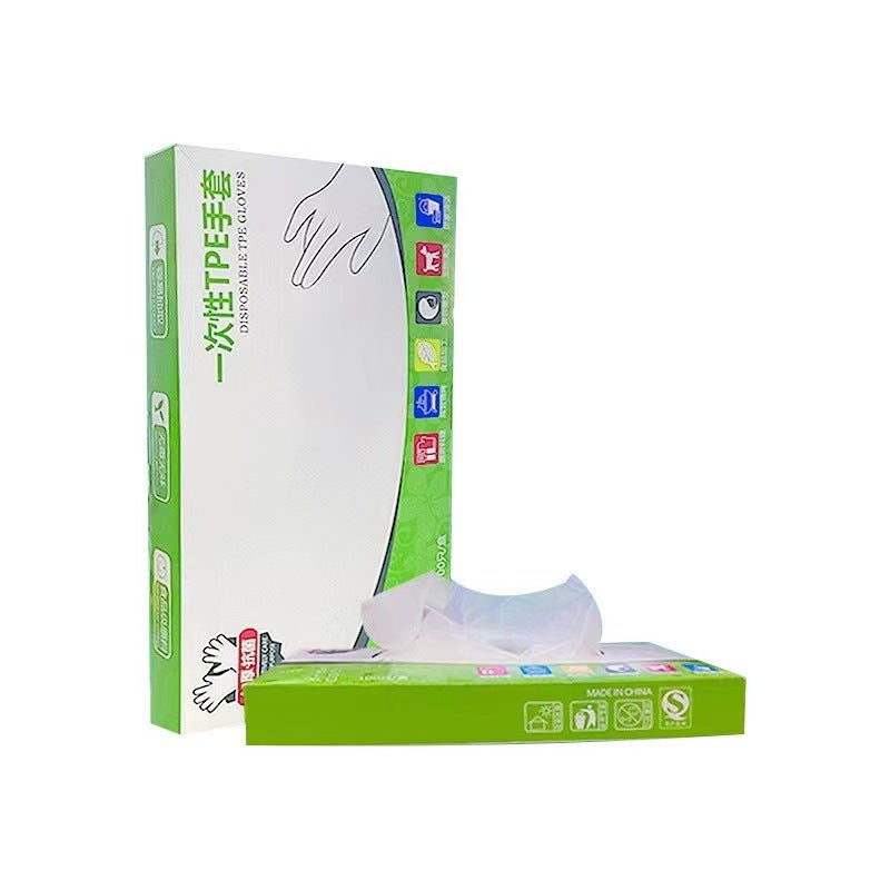 Cooking special gloves disposable TPE food grade cooking and noodles housework kitchen durable lengthening [YT13]] [200] green boxed TPE thick wear-resistant