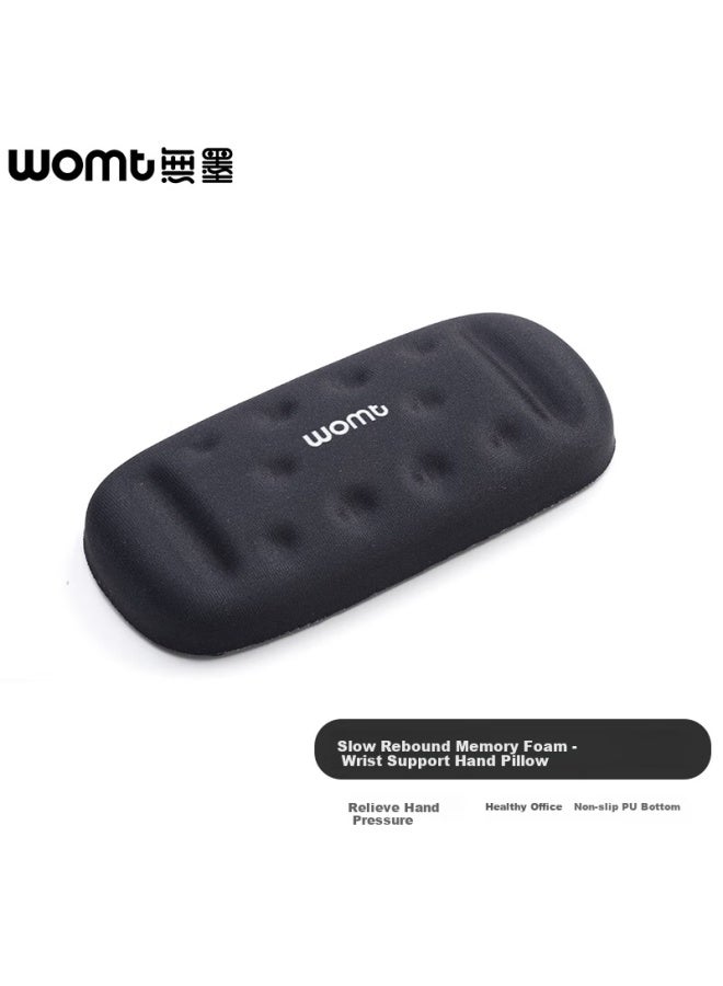 Womt Non-ink Mouse Hand Rest Small Size Notebook Computer Wrist Rest Mouse Pad Wrist Support Solid Color Memory Foam Wrist Rest Office Gaming Home Use Bowl Support Men And Women