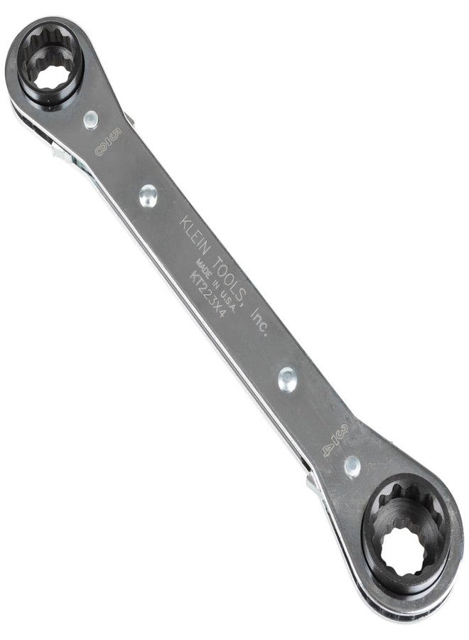 Klein Tools KT223X4 Lineman's Ratcheting 4-In-1 Box Wrench with 1/2-, 9/16-, 5/8-, and 3/4-Inch Sockets - Image 4