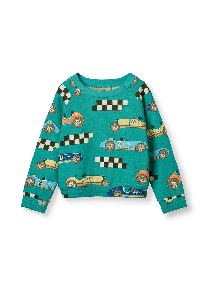 Småfolk Sweatshirt with race cars