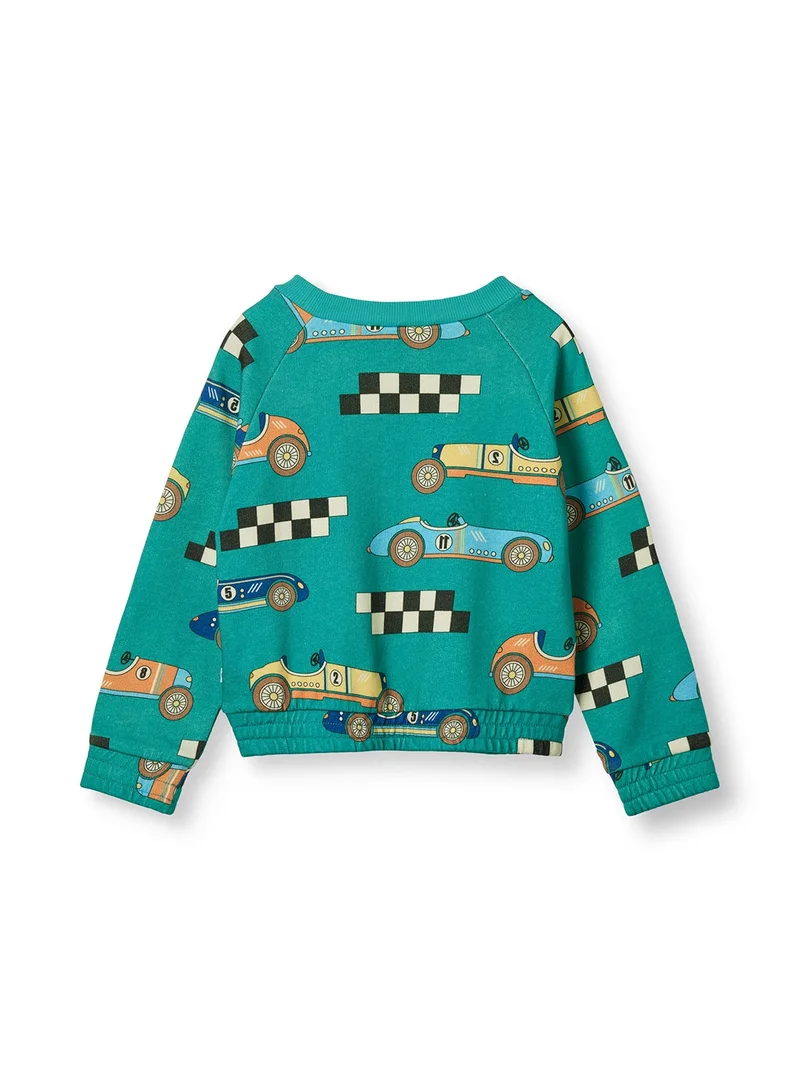 Småfolk Sweatshirt with race cars