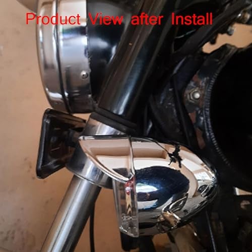 Ramanta EASY1715IC Bullet 350 Indicator Cap Heavy Metal Attractive Indicator Shades Compatible Only with Bullet, Classic, Electra and Standard 350/500 CC (Chrome, 4 PCs) - Image 3