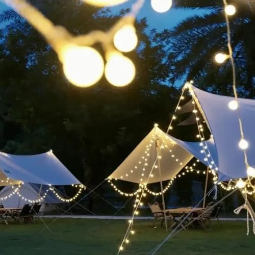 KHIZAR LED String Lights for Decoration, Fairy Curtain & Hanging Lights for Bedroom, Ramadan, Eid, Festival & Home Wall Decor (20 LED Ball Light) - Image 2