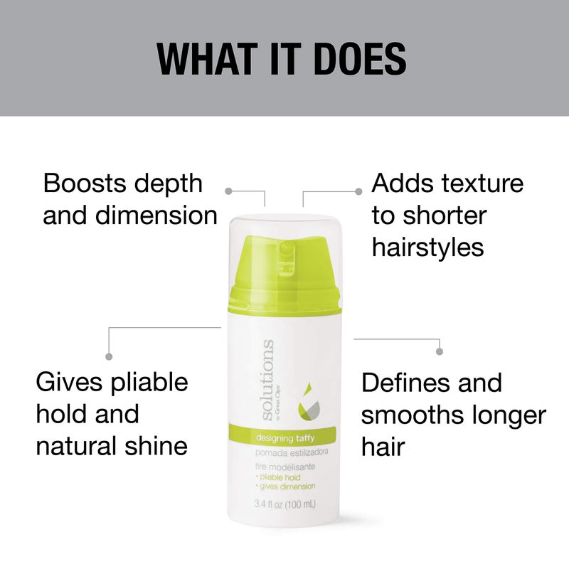 GREAT CLIPS Solutions Designing Taffy 3.4oz | Styling Cream | Pliable Hold with High Shine | Works in Dry or Wet Hair - Image 4
