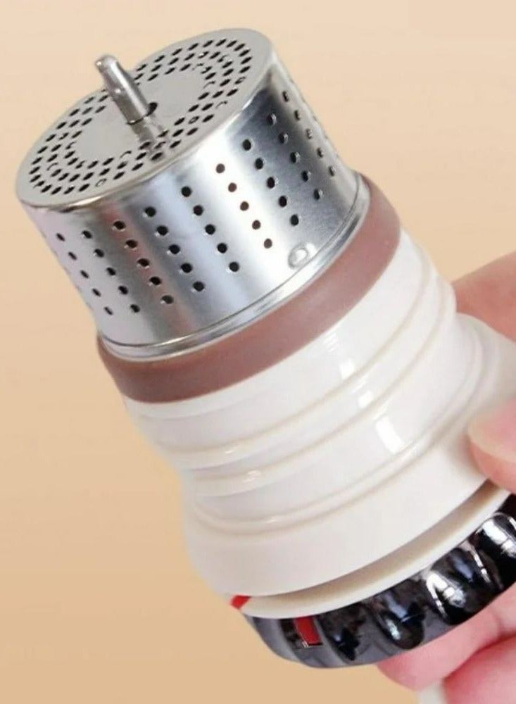 بيتشو زجاجة معزولة بالتفريغ سعة 1000 مل، زجاجة ترمس من الفولاذ المقاوم للصدأ مزدوجة الجدار محكمة الغلق ومانعة للتسرب 360 درجة مع عرض ميكانيكي لدرجة الحرارة للمياه والشاي والقهوة - Image 3