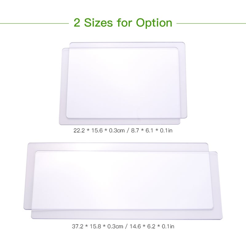 2pcs Transparent Cutting Pad Accessory Durable PC Material Plate 3mm Thickness Replacement Pad for Die Cutting & Embossing Machine Arts & Crafts Scrapbooking Cardmaking, 14.6 * 6.2in - Image 5