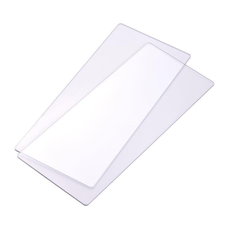 2pcs Transparent Cutting Pad Accessory Durable PC Material Plate 3mm Thickness Replacement Pad for Die Cutting & Embossing Machine Arts & Crafts Scrapbooking Cardmaking, 14.6 * 6.2in - Image 1