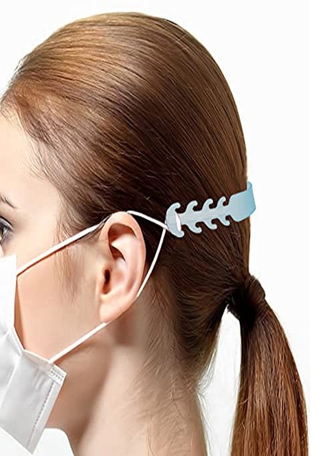 Peluche KitaNo reusable silicon Mask Band for reduced pressure on Earloop- Multicolor (Pack of One Box- 10pcs) (1 Box=10Pieces) - Image 1
