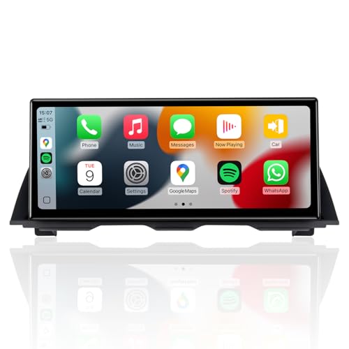 PEMP Linux 12.3" Ultra-Thin Screen for BMW F10 F11 NBT Wired and Wireless CarPlay Retrofit Android Auto, 1920 x 720 Display Mirror Link Car Radio Bluetooth Video Player (2013-2017) - Image 1