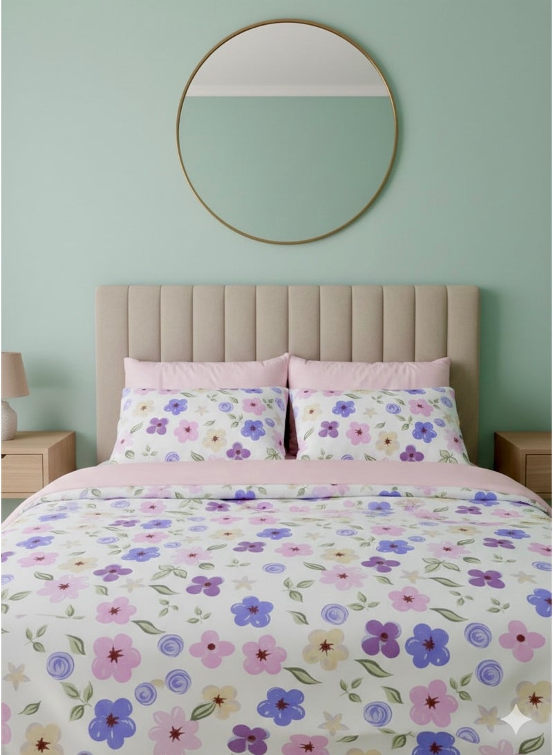 Large bed sheet 4 pieces size 240*270 - Image 1