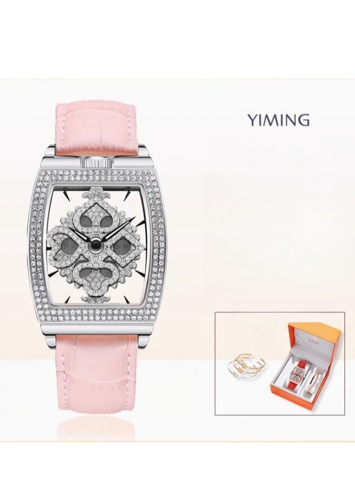 Yiming Women's Light Luxury Niche Starry Sky Full Diamond High-End Watch - Image 1