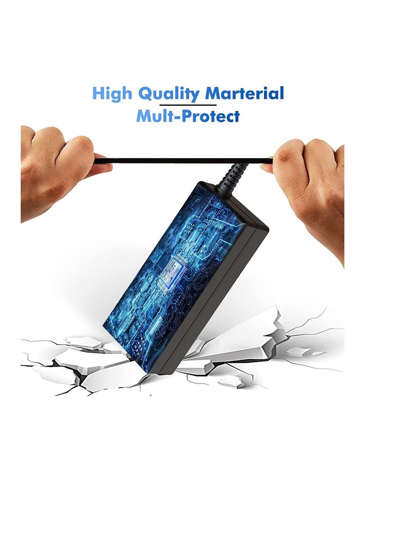 45W 65W USB C Type Charger for Lenovo ThinkPad Yoga T14 T14s T15 T480 T480s T490 T490s T580 T590 L13 E15 ASUS  Acer HUAWEI Xiaomi Samsung and HP chrome book - Black