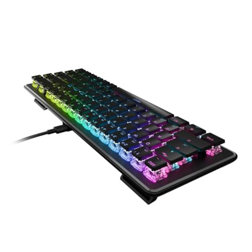 Roccat Vulcan II Mini–65% Optical PC Gaming Keyboard with Customizable RGB Illumination, Detachable Cable, Button Duplicator, On-board profiles, Aluminum Plate, 100 million Keystroke Durability -Black - Image 3