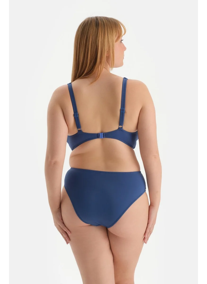 داجي Indigo High Waist Bikini Bottom