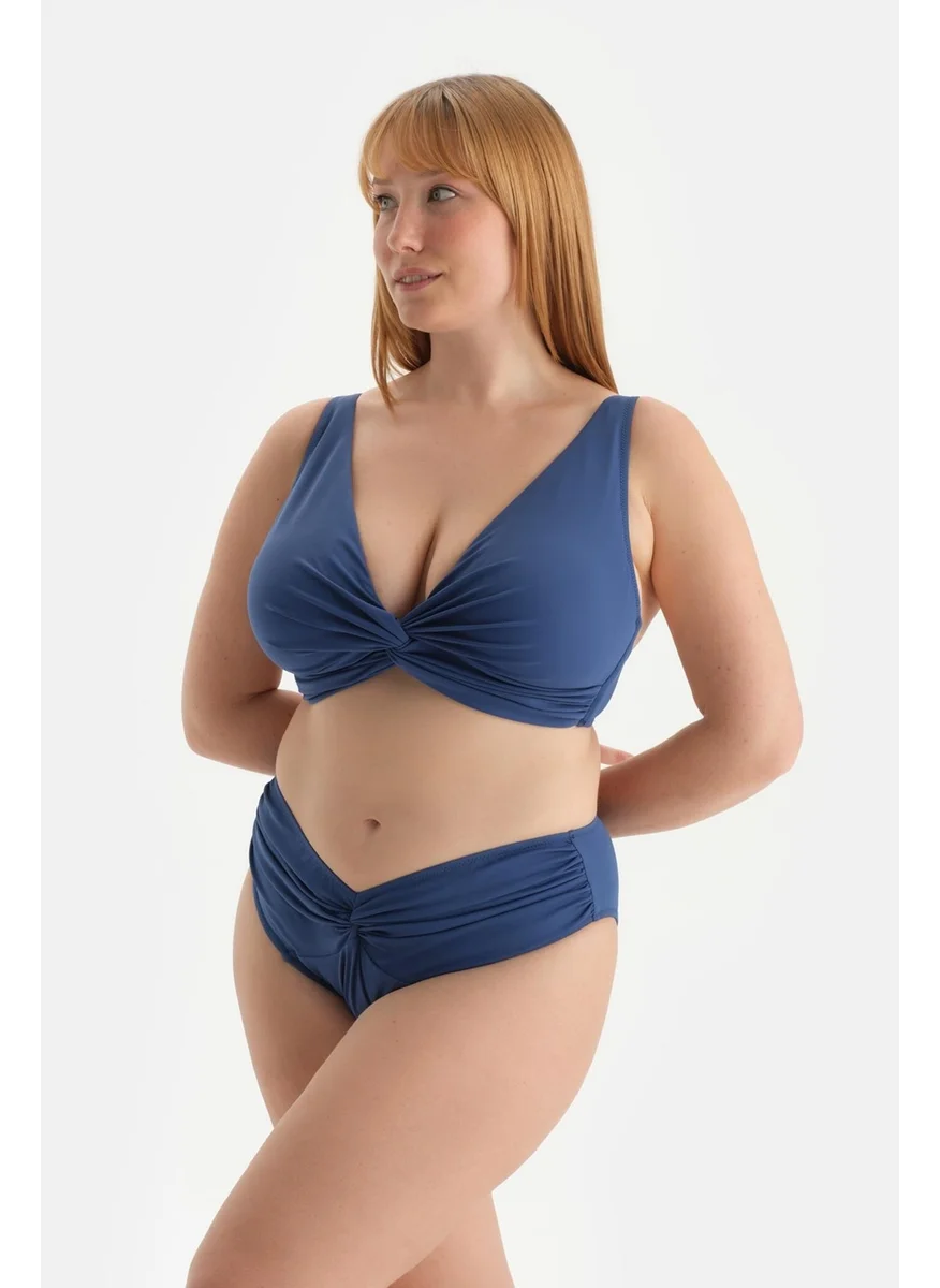 داجي Indigo High Waist Bikini Bottom