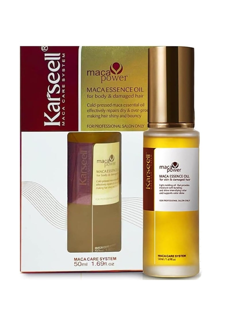 Karseell Carsill Serum Collagen, Argan Oil, Maca and Natural Herbs to Repair and Restore Dry and Damaged Hair - 50 ml  - Image 1