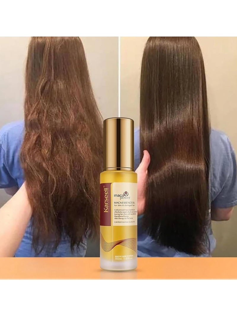Karseell Carsill Serum Collagen, Argan Oil, Maca and Natural Herbs to Repair and Restore Dry and Damaged Hair - 50 ml  - Image 3