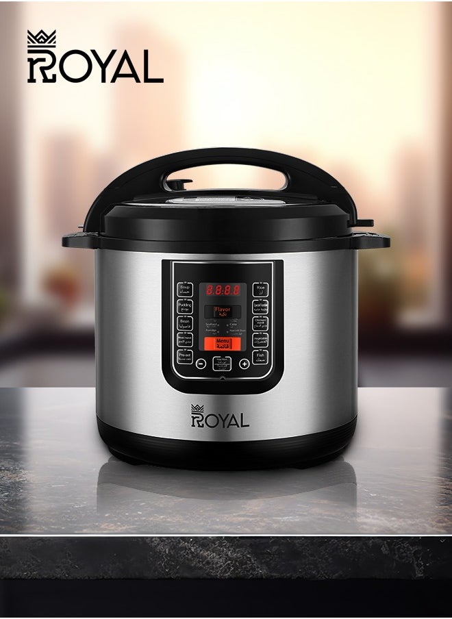 Electric Pressure Cooker Multi Functional 14in1 RA-PC0832 | Capacity: 8 Liters | Pressure cooker, Saute/Browning, Rice Cooker, Steamer, Yogurt maker & Warmer | LCD Display with 24 Hour Preset Function - pzsku/Z3C4AE79F048EEA186E12Z/45/_/1711781776/ee37e124-5b0f-4bb8-9673-b95e4b36f90b