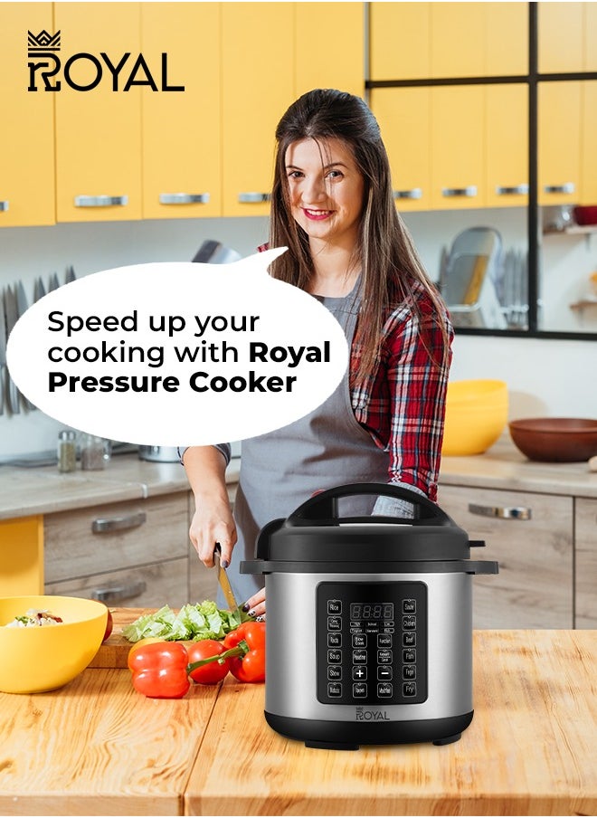 Electric Pressure Cooker Multi Functional 14in1 RA-PC0832 | Capacity: 8 Liters | Pressure cooker, Saute/Browning, Rice Cooker, Steamer, Yogurt maker & Warmer | LCD Display with 24 Hour Preset Function - pzsku/Z3C4AE79F048EEA186E12Z/45/_/1711781786/f817fea7-0d74-456c-af3f-b2edf6e0d8a5