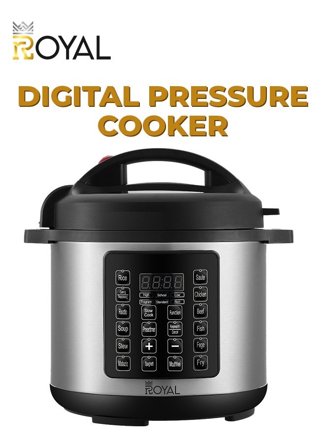 Electric Pressure Cooker Multi Functional 14in1 RA-PC0832 | Capacity: 8 Liters | Pressure cooker, Saute/Browning, Rice Cooker, Steamer, Yogurt maker & Warmer | LCD Display with 24 Hour Preset Function - pzsku/Z3C4AE79F048EEA186E12Z/45/_/1722899061/0d61858a-c251-4aea-9b0e-be86f9d5f915