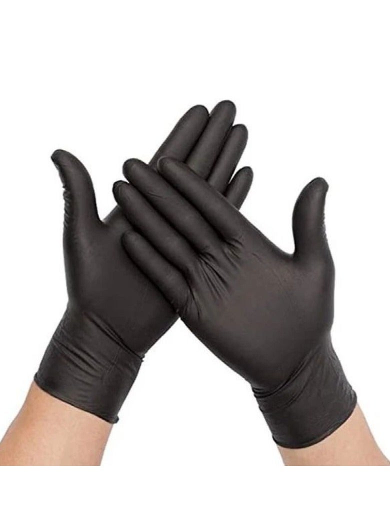 Generic (100 pcs) Black color vinyl gloves size X Large  - Image 2