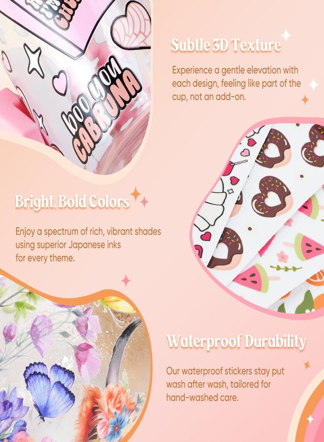 Kaciola UV DTF Cup Wraps for 16 oz - 9 Sheets Highland Cow Theme, 1 Mysterious Pattern UV DTF Transfer, Rub on Transfers for Glass, Plastic, Tumblers - Image 4