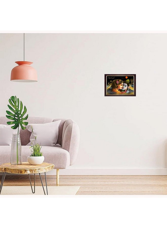 Dharvika Innovations Dharvika Innovations Radha Krishna Photo Frame Big Size Home Decoration with Sparkle Coated Lamination (14x20 Inch) - 20501 - Image 4