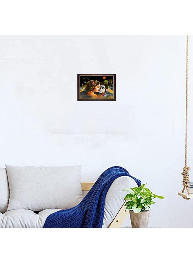 Dharvika Innovations Dharvika Innovations Radha Krishna Photo Frame Big Size Home Decoration with Sparkle Coated Lamination (14x20 Inch) - 20501 - Image 5