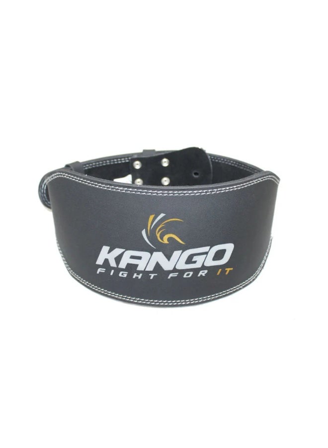 KANGO Weight Lifting Belt – Adjustable Gym Belt for Back Support, Core Stability, and Heavy Lifting Protection SIZE: M